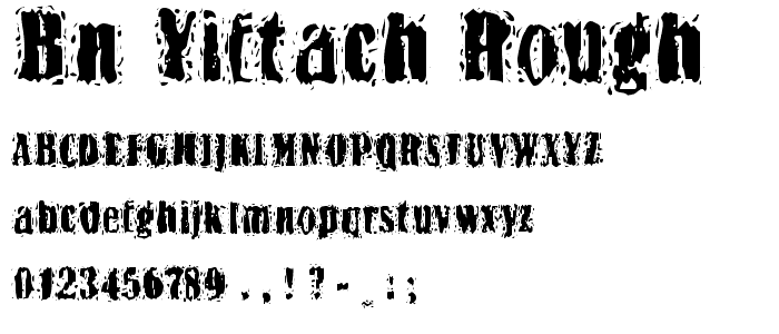 BN-Yiftach Rough font